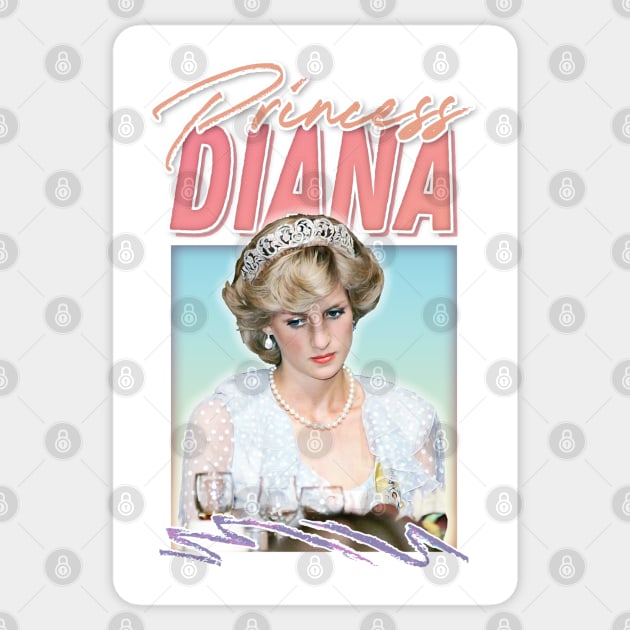 Princess Diana /// Retro 90s Fan Art Sticker by DankFutura